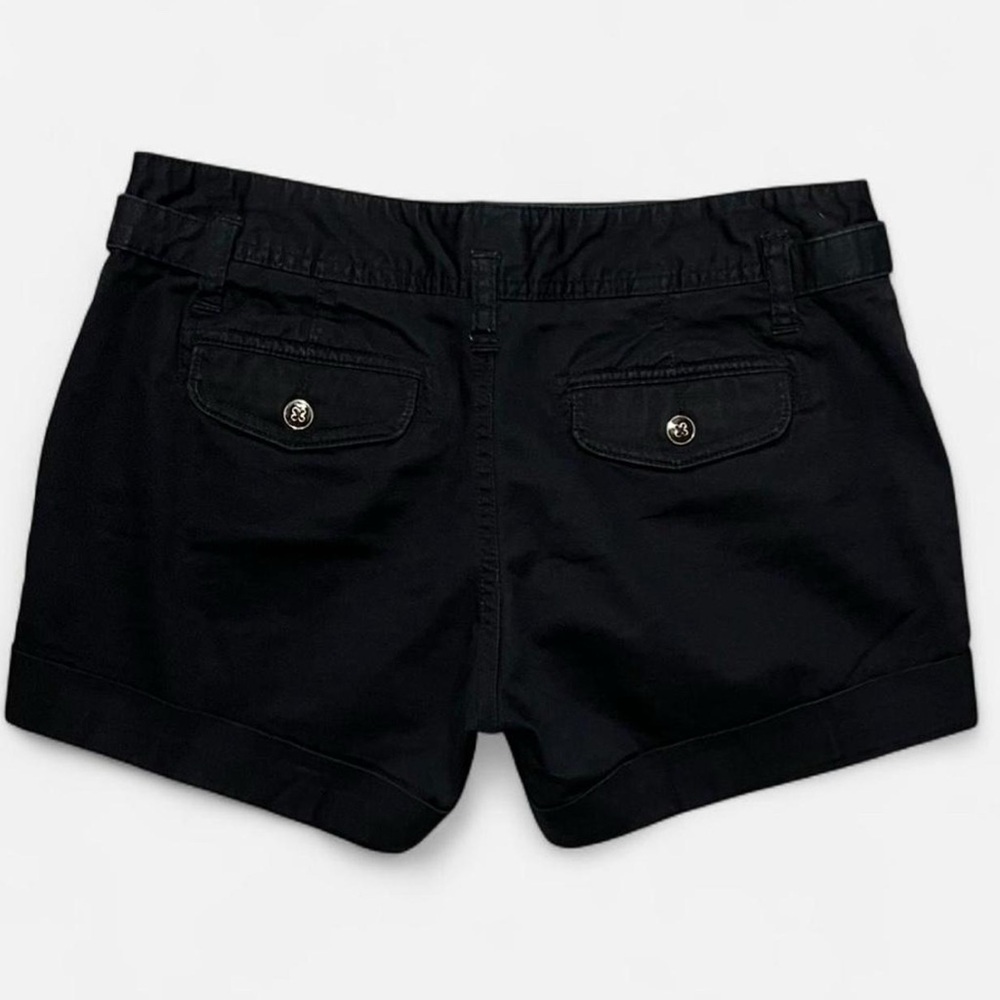 🎷 Banana Republic Shorts~Women’s Sz 2 Petite~Black~Cuffed Hem~Low-Mid Rise - Picture 4 of 10